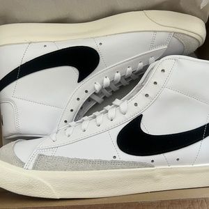 White Nike Blazers Mid 77 - NIB, Size 11.5 W/10 M
